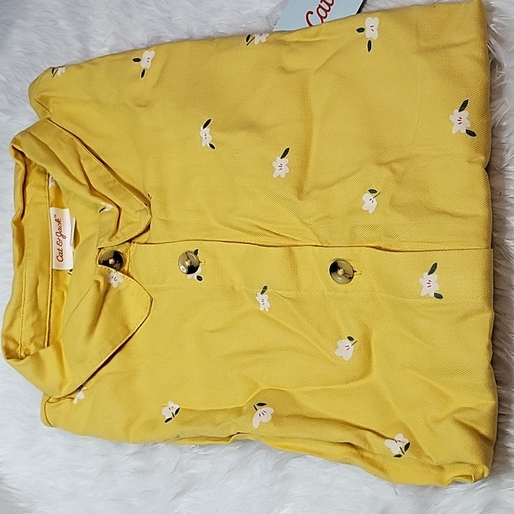 Cat & Jack Girls Short Sleeves Blouse XXL(18) NWT!!